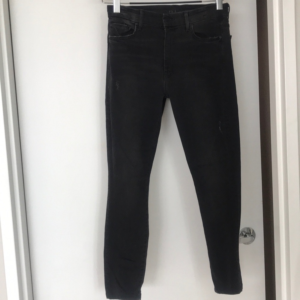 MOTHER Denim high waisted skinny jeans